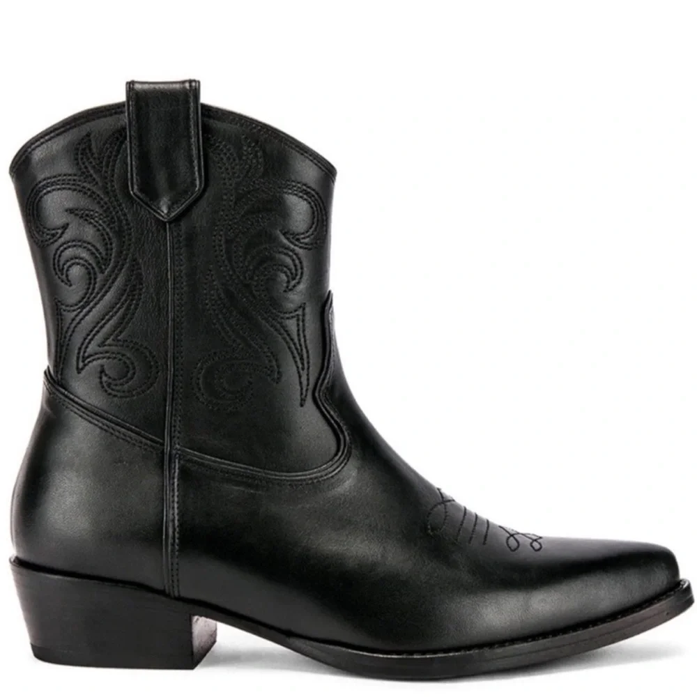 Anine Bing Elton Boot in Black - Picture 1 of 16